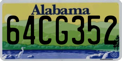 AL license plate 64CG352