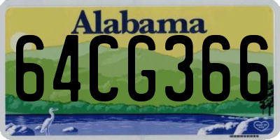 AL license plate 64CG366