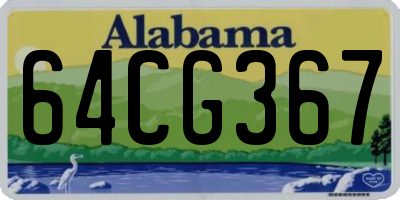 AL license plate 64CG367