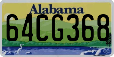 AL license plate 64CG368
