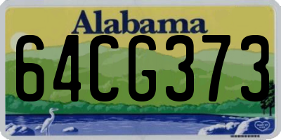 AL license plate 64CG373