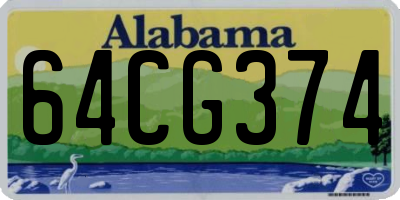 AL license plate 64CG374