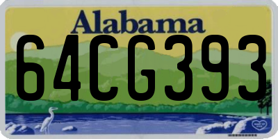 AL license plate 64CG393