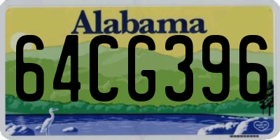 AL license plate 64CG396