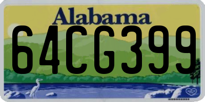 AL license plate 64CG399