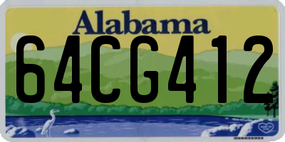 AL license plate 64CG412
