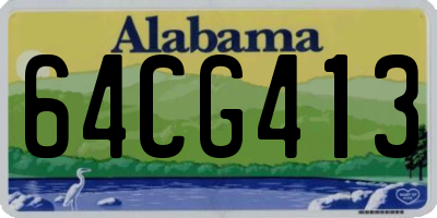 AL license plate 64CG413