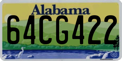 AL license plate 64CG422