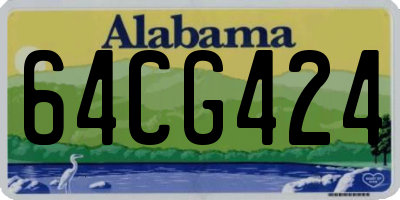 AL license plate 64CG424