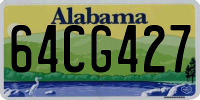AL license plate 64CG427