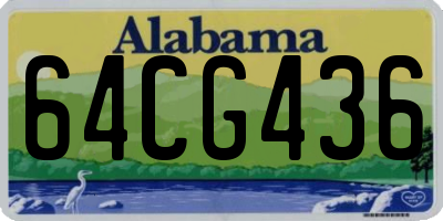 AL license plate 64CG436