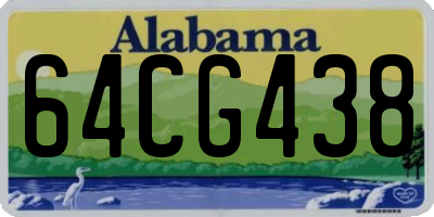 AL license plate 64CG438