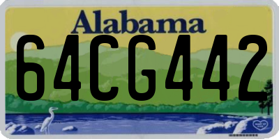 AL license plate 64CG442