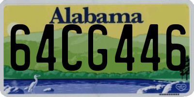 AL license plate 64CG446