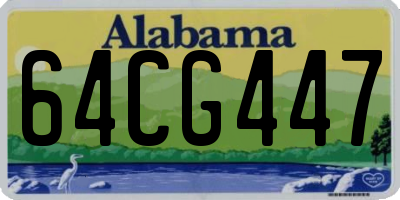 AL license plate 64CG447