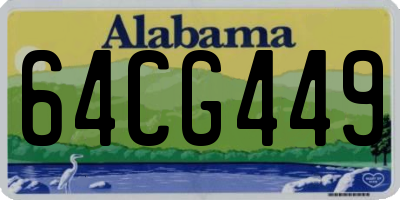 AL license plate 64CG449