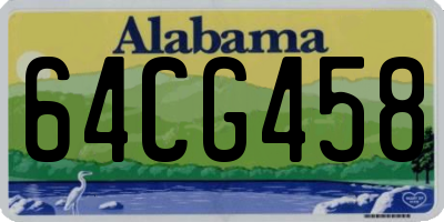 AL license plate 64CG458
