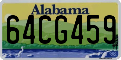 AL license plate 64CG459