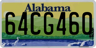 AL license plate 64CG460