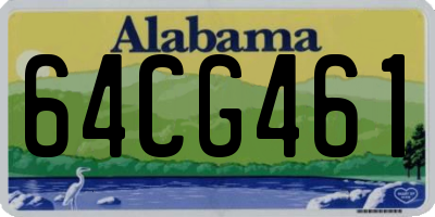 AL license plate 64CG461