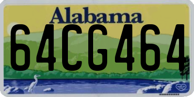 AL license plate 64CG464