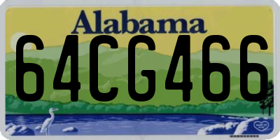 AL license plate 64CG466