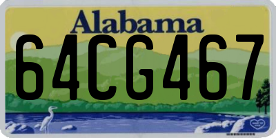 AL license plate 64CG467