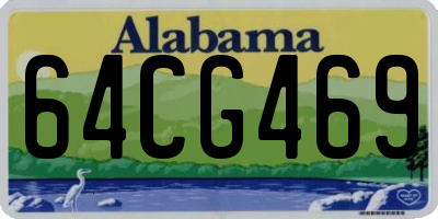 AL license plate 64CG469