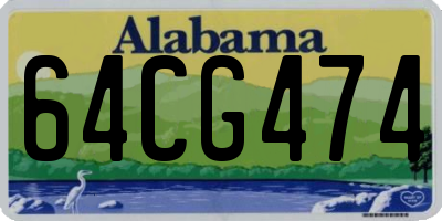 AL license plate 64CG474