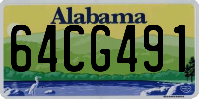 AL license plate 64CG491