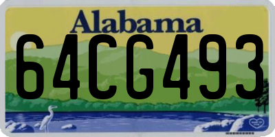 AL license plate 64CG493