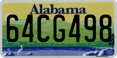 AL license plate 64CG498