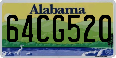 AL license plate 64CG520