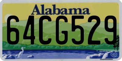 AL license plate 64CG529