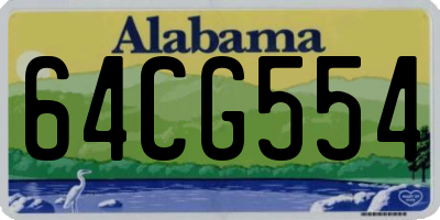 AL license plate 64CG554