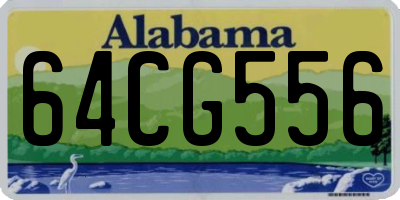 AL license plate 64CG556