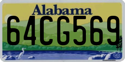 AL license plate 64CG569