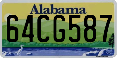 AL license plate 64CG587