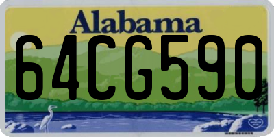 AL license plate 64CG590