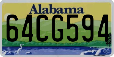 AL license plate 64CG594
