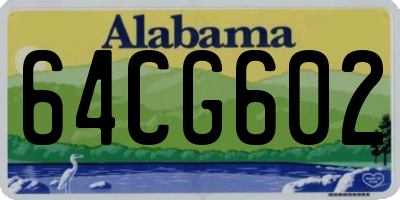 AL license plate 64CG602