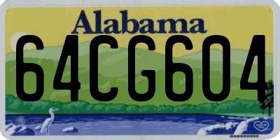 AL license plate 64CG604