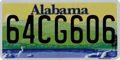 AL license plate 64CG606