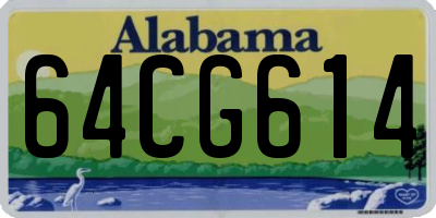 AL license plate 64CG614