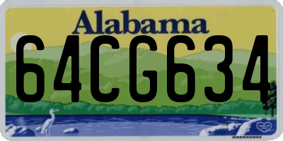 AL license plate 64CG634