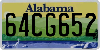 AL license plate 64CG652