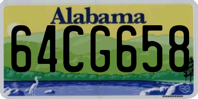 AL license plate 64CG658
