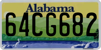 AL license plate 64CG682