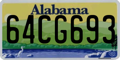AL license plate 64CG693