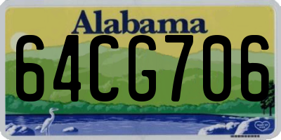 AL license plate 64CG706